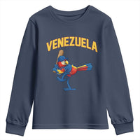 Venezuela Baseball Macaw Batter Youth Sweatshirt Ara Macao Guacamaya Venezuelan Pride