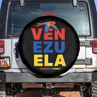 Venezuela Pride Flying Scarlet Macaw Spare Tire Cover Ara Macao Guacamaya Venezuelan Pride Tropical Bird