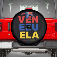 Venezuela Pride Flying Scarlet Macaw Spare Tire Cover Ara Macao Guacamaya Venezuelan Pride Tropical Bird