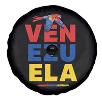 Venezuela Pride Flying Scarlet Macaw Spare Tire Cover Ara Macao Guacamaya Venezuelan Pride Tropical Bird