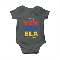 Venezuela Pride Flying Scarlet Macaw Baby Onesie Ara Macao Guacamaya Venezuelan Pride Tropical Bird