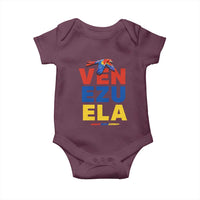 Venezuela Pride Flying Scarlet Macaw Baby Onesie Ara Macao Guacamaya Venezuelan Pride Tropical Bird