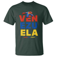 Venezuela Pride Flying Scarlet Macaw T Shirt Ara Macao Guacamaya Venezuelan Pride Tropical Bird