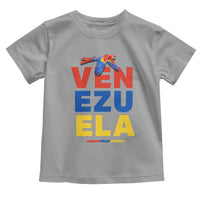 Venezuela Pride Flying Scarlet Macaw Toddler T Shirt Ara Macao Guacamaya Venezuelan Pride Tropical Bird