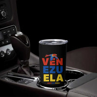 Venezuela Pride Flying Scarlet Macaw Tumbler Cup Ara Macao Guacamaya Venezuelan Pride Tropical Bird