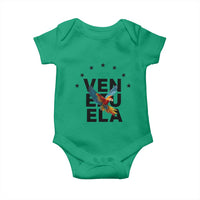 Venezuela Pride Flying Macaw Baby Onesie Ara Macao Guacamaya Venezuelan Pride Tropical Bird