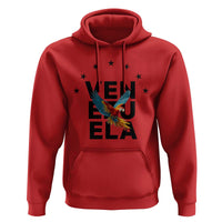 Venezuela Pride Flying Macaw Hoodie Ara Macao Guacamaya Venezuelan Pride Tropical Bird