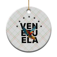 Venezuela Pride Flying Macaw Ceramic Ornament Ara Macao Guacamaya Venezuelan Pride Tropical Bird