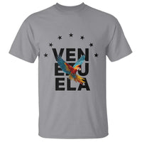 Venezuela Pride Flying Macaw T Shirt Ara Macao Guacamaya Venezuelan Pride Tropical Bird