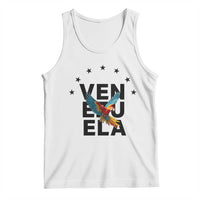 Venezuela Pride Flying Macaw Tank Top Ara Macao Guacamaya Venezuelan Pride Tropical Bird