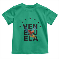 Venezuela Pride Flying Macaw Toddler T Shirt Ara Macao Guacamaya Venezuelan Pride Tropical Bird