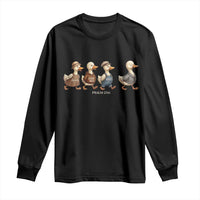 Funny Christian Psalm 23:6 Duck Pun Long Sleeve Shirt Surely Goodness and Mercy Cute Bible Humor Gift