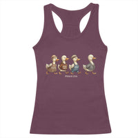Funny Christian Psalm 23:6 Duck Pun Racerback Tank Top Surely Goodness and Mercy Cute Bible Humor Gift