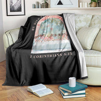 Christian Faith Last Supper Scripture Throw Blanket He Died for Me So I Live for Him Corinthians 5:15 Inspiration