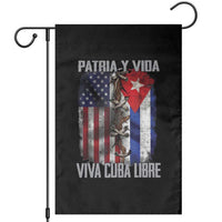 Patria y Vida Cuba Libre Freedom Garden Flag Cuban Pride Independence USA Cuba Flag