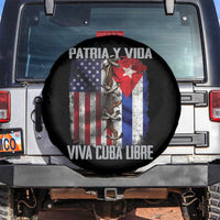 Patria y Vida Cuba Libre Freedom Spare Tire Cover Cuban Pride Independence USA Cuba Flag