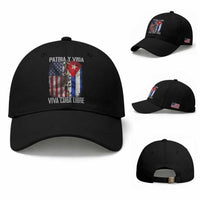 Patria y Vida Cuba Libre Freedom Baseball Cap Cuban Pride Independence USA Cuba Flag