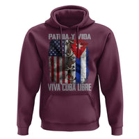 Patria y Vida Cuba Libre Freedom Hoodie Cuban Pride Independence USA Cuba Flag