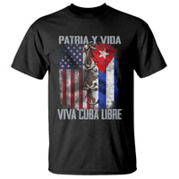 Patria y Vida Cuba Libre Freedom T Shirt Cuban Pride Independence USA Cuba Flag