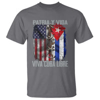 Patria y Vida Cuba Libre Freedom T Shirt Cuban Pride Independence USA Cuba Flag