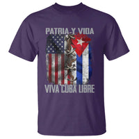 Patria y Vida Cuba Libre Freedom T Shirt Cuban Pride Independence USA Cuba Flag