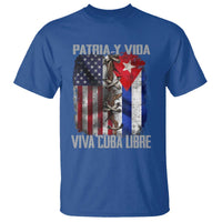 Patria y Vida Cuba Libre Freedom T Shirt Cuban Pride Independence USA Cuba Flag