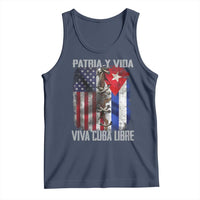 Patria y Vida Cuba Libre Freedom Tank Top Cuban Pride Independence USA Cuba Flag
