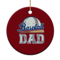 Baseball Dad Ceramic Ornament Baseball Sport Lovers For Father's Day - Wonder Print Shop