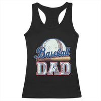 Baseball Dad Racerback Tank Top Baseball Sport Lovers For Father's Day