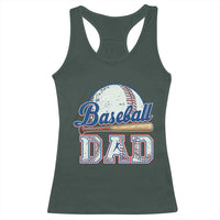 Baseball Dad Racerback Tank Top Baseball Sport Lovers For Father's Day