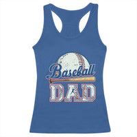 Baseball Dad Racerback Tank Top Baseball Sport Lovers For Father's Day