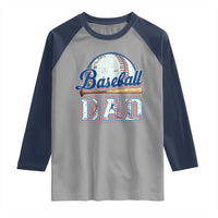 Baseball Dad Raglan Shirt Baseball Sport Lovers For Father's Day