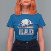 Baseball Dad T Shirt For Women Baseball Sport Lovers For Father's Day