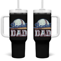 Baseball Dad Tumbler With Handle Baseball Sport Lovers For Father's Day