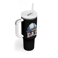 Baseball Dad Tumbler With Handle Baseball Sport Lovers For Father's Day