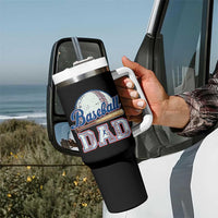 Baseball Dad Tumbler With Handle Baseball Sport Lovers For Father's Day