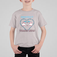 Protect Trans Kids T Shirt For Kid LGBT Support Protect Trans Kid LGBT Pride Flag Heart Sign - Wonder Print Shop