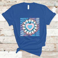 Protect Trans Kids T Shirt LGBT Support Protect Trans Kid LGBT Pride Flag Sunflower - Wonder Print Shop