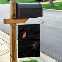 Humorous Diving Steak Charcoal Grill Graphic Garden Flag BBQ Grilling Pitmaster Cookout Funny Barbecue Master