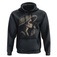 Vintage Dia de los Muertos Catrina Portrait Graphic Hoodie Gothic Sugar Skull Woman Blowing Dandelion