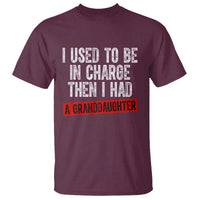 Funny Grandpas Girls Quote Classic Graphic T Shirt I Used To Be In Charge Then I Had A Granddaughter
