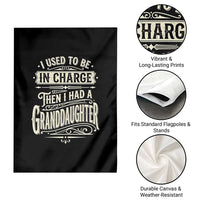 Vintage Style Western Funny Grandpas Girls Garden Flag I Used To Be In Charge Then I Had A Granddaughter Retro Look
