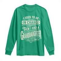 Vintage Style Western Funny Grandpas Girls Long Sleeve Shirt I Used To Be In Charge Then I Had A Granddaughter Retro Look