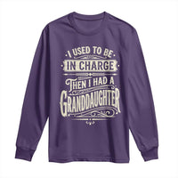 Vintage Style Western Funny Grandpas Girls Long Sleeve Shirt I Used To Be In Charge Then I Had A Granddaughter Retro Look