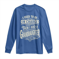 Vintage Style Western Funny Grandpas Girls Long Sleeve Shirt I Used To Be In Charge Then I Had A Granddaughter Retro Look