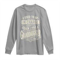 Vintage Style Western Funny Grandpas Girls Long Sleeve Shirt I Used To Be In Charge Then I Had A Granddaughter Retro Look