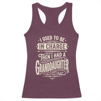 Vintage Style Western Funny Grandpas Girls Racerback Tank Top I Used To Be In Charge Then I Had A Granddaughter Retro Look