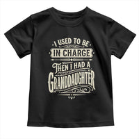 Vintage Style Western Funny Grandpas Girls Toddler T Shirt I Used To Be In Charge Then I Had A Granddaughter Retro Look