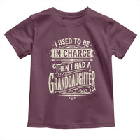 Vintage Style Western Funny Grandpas Girls Toddler T Shirt I Used To Be In Charge Then I Had A Granddaughter Retro Look