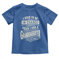 Vintage Style Western Funny Grandpas Girls Toddler T Shirt I Used To Be In Charge Then I Had A Granddaughter Retro Look